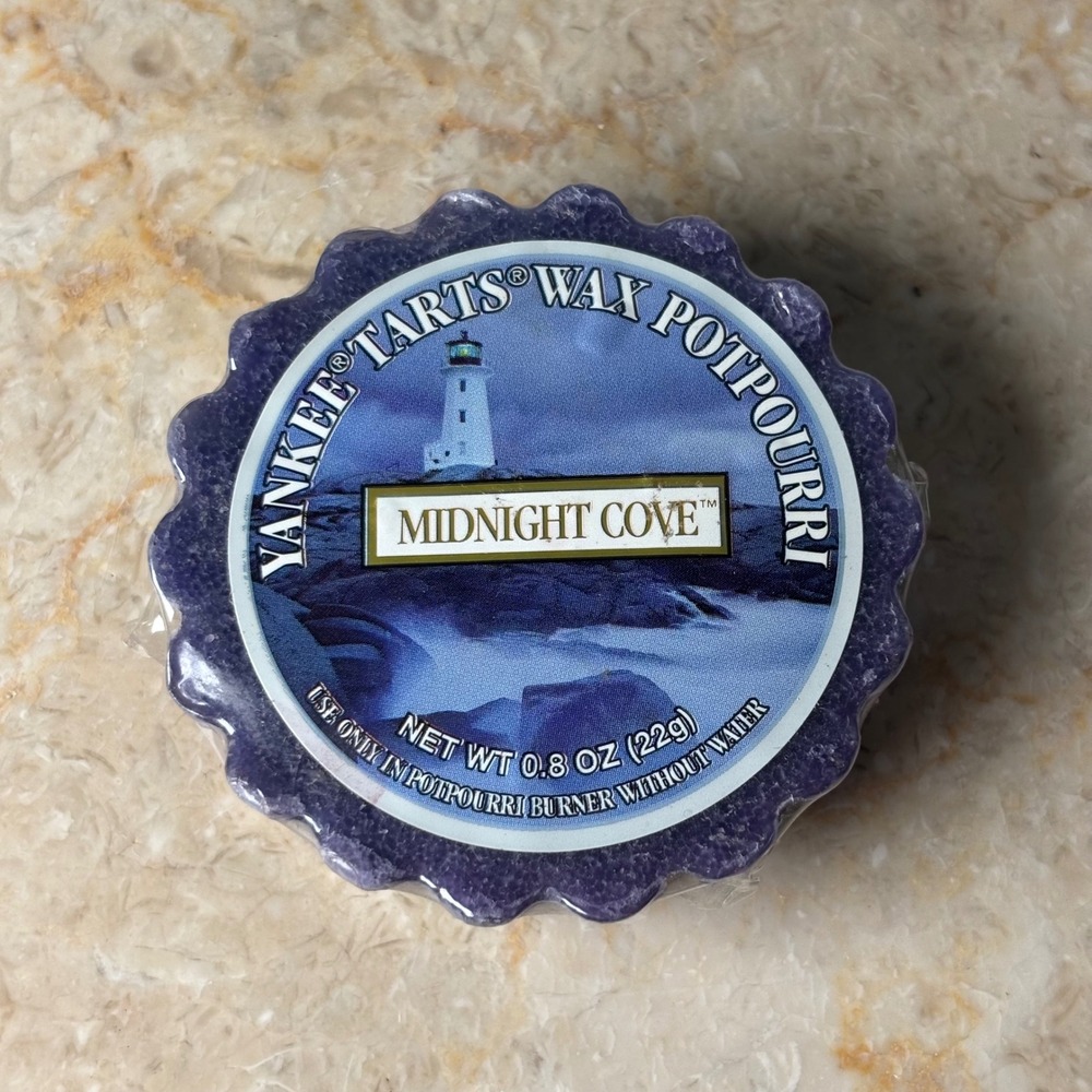 Yankee Candle Wax Tart 0.8oz Purple Midnight Cove Retired Scent Potpourri New